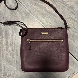 Kate Spade Deep Burgundy Crossbody Bag
